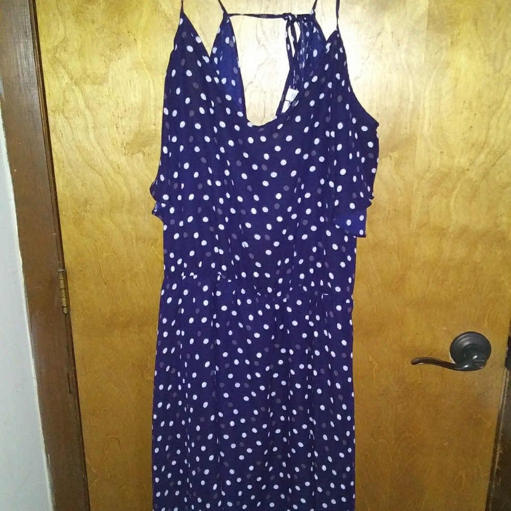 Blue Polka Dot Lauren Conrad Dress
